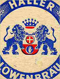 Bierdeckel Haller L�wenbr�u